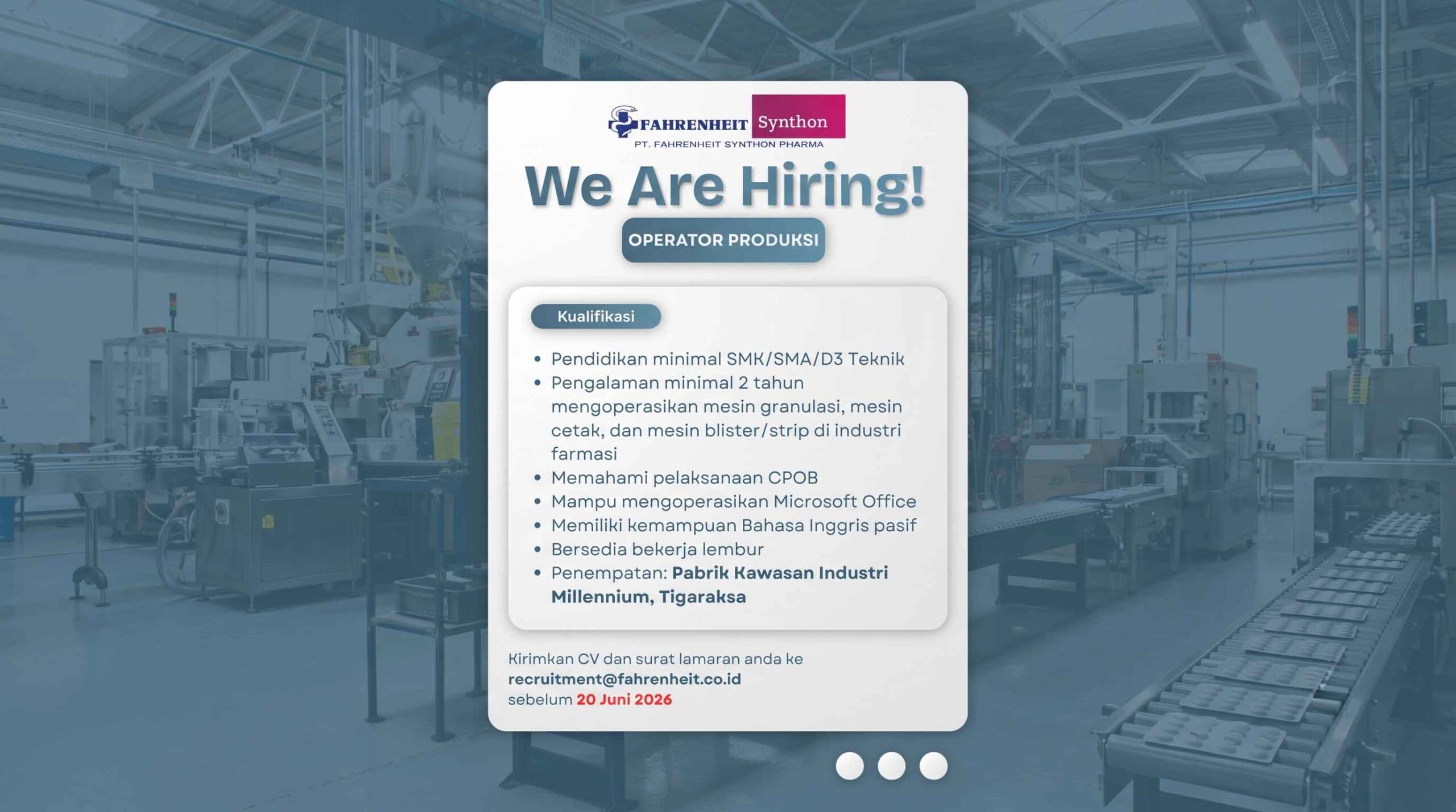 Hiring Operator